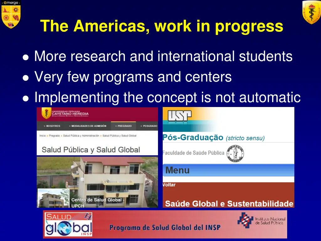 the americas work in progress