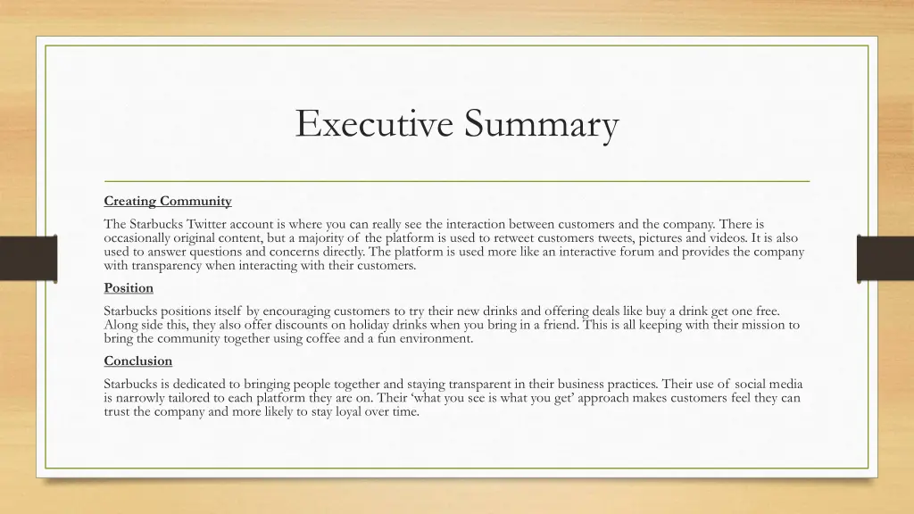 executive summary 2