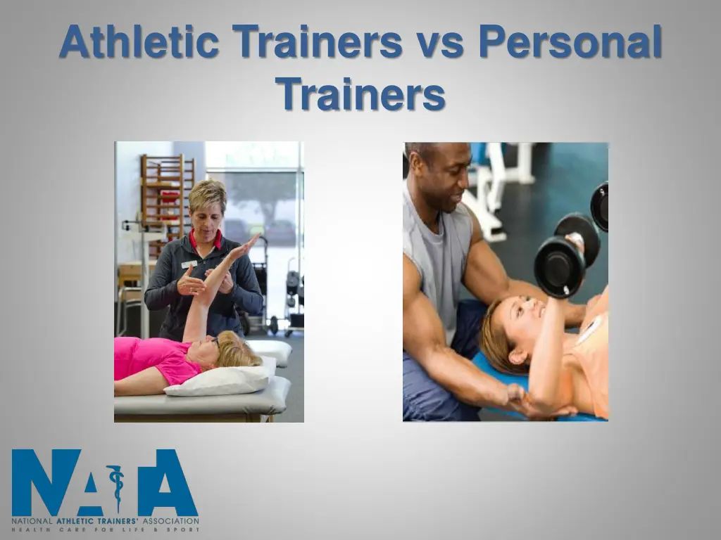 athletic trainers vs personal trainers