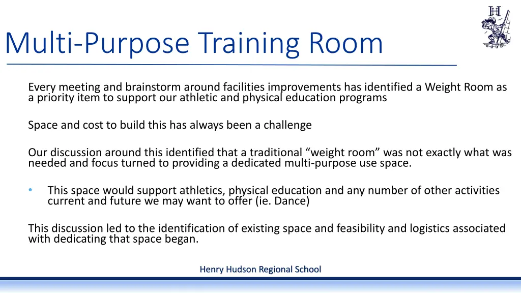 multi purpose training room