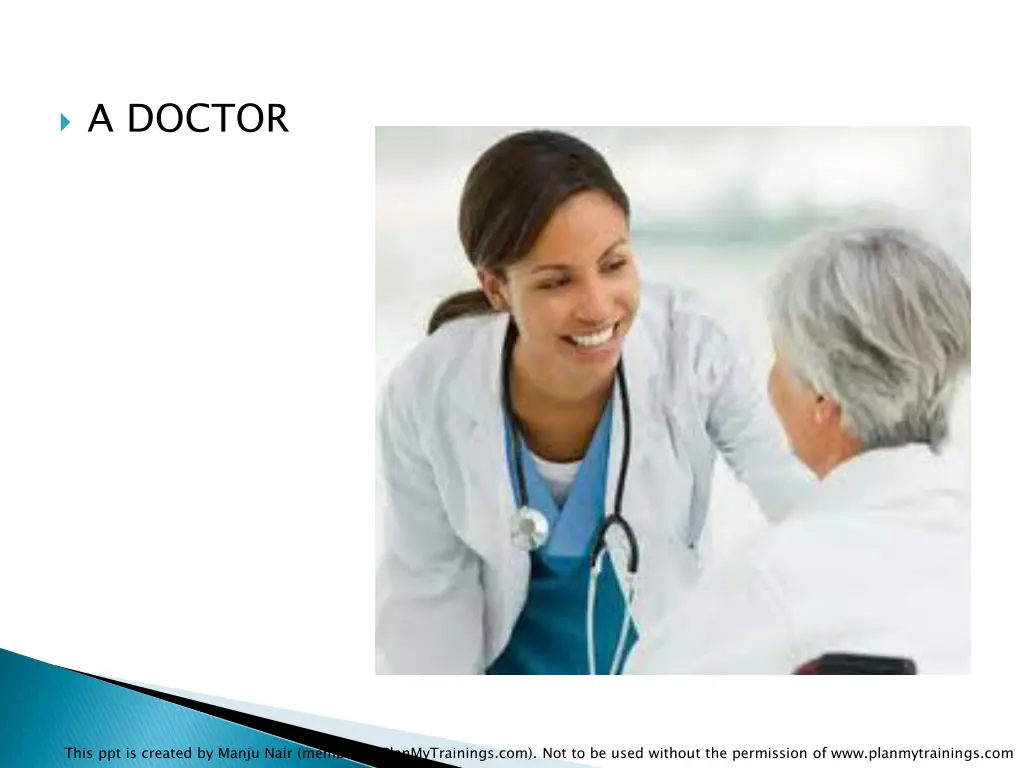 a doctor