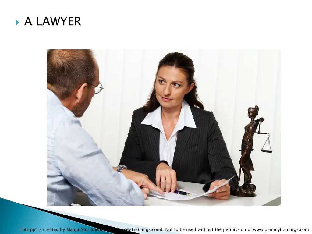 a lawyer