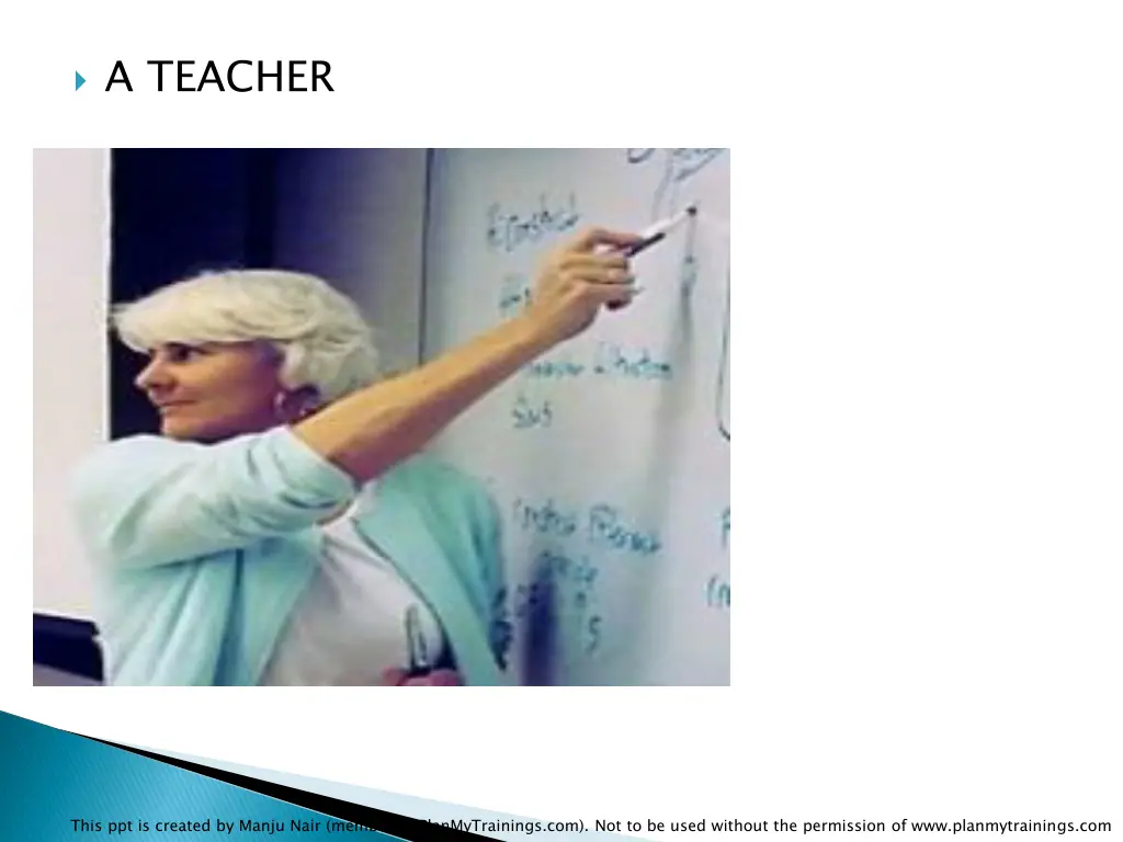 a teacher