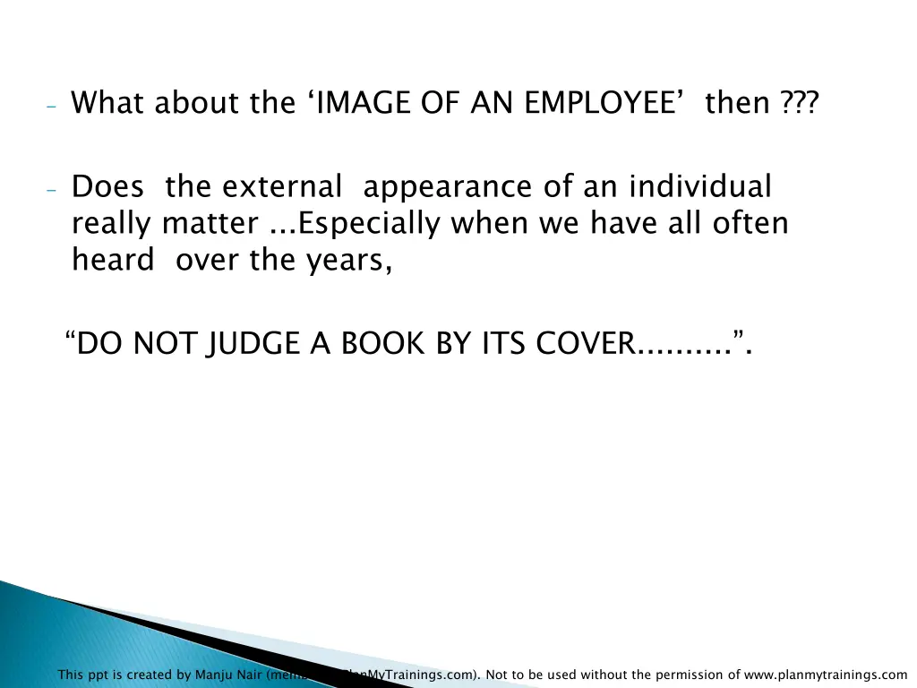 what about the image of an employee then