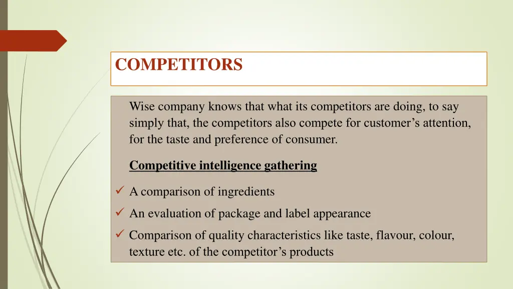competitors