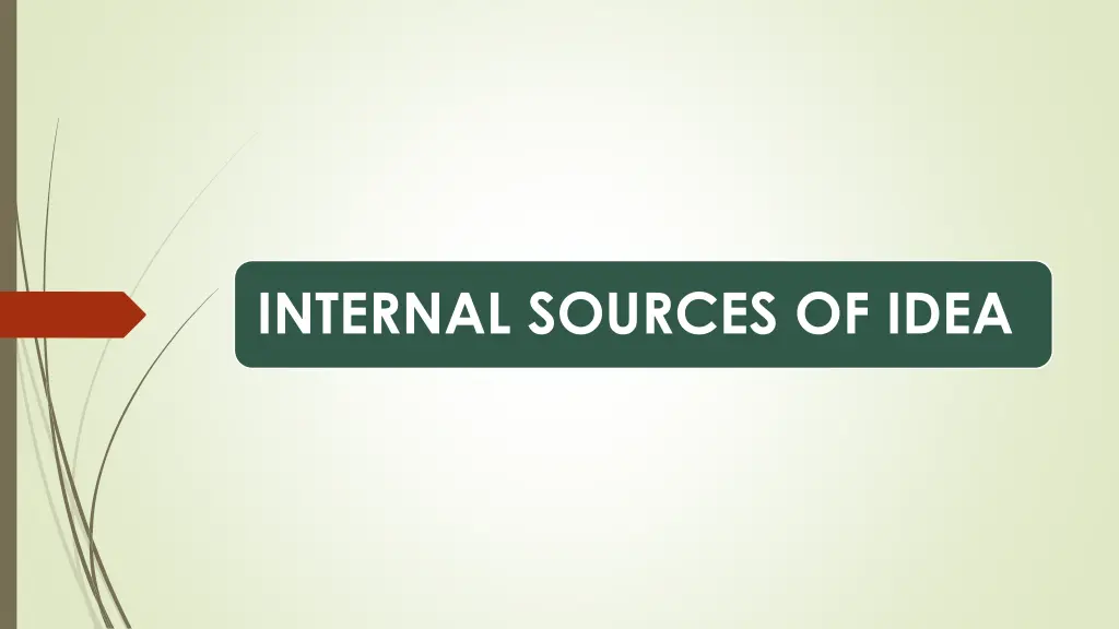 internal sources of idea