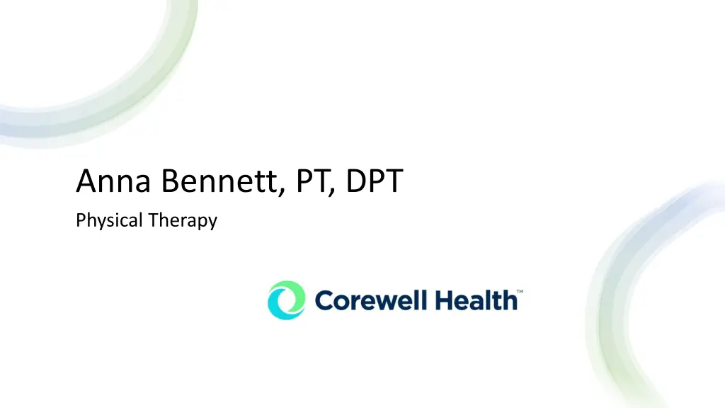 anna bennett pt dpt physical therapy
