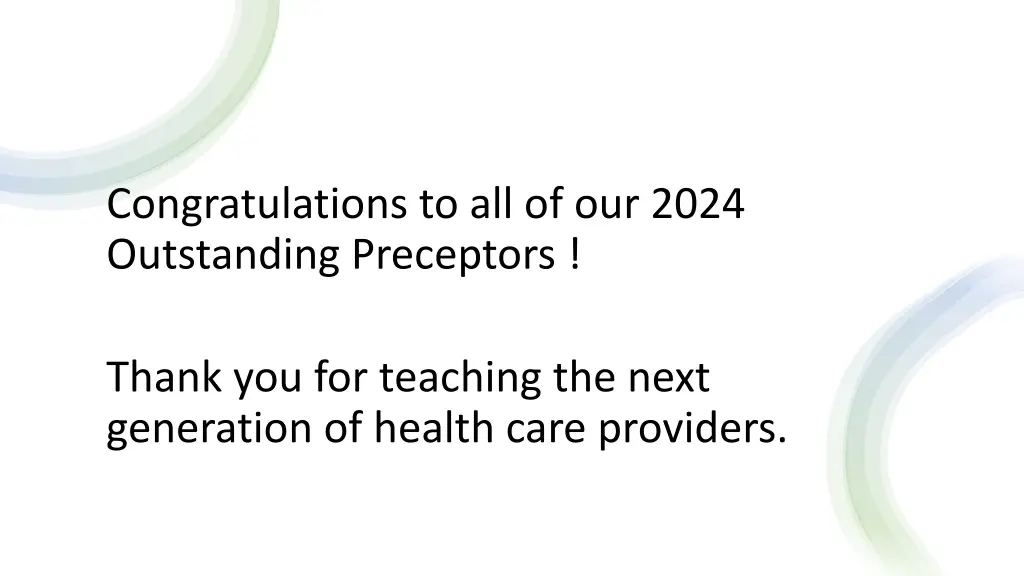 congratulations to all of our 2024 outstanding