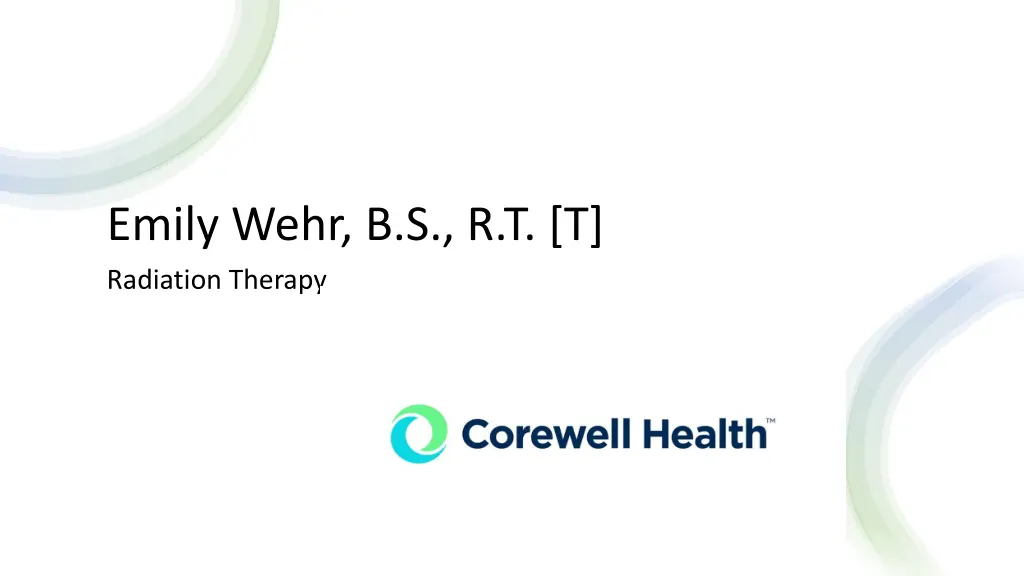 emily wehr b s r t t radiation therapy