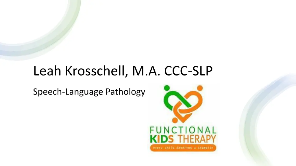 leah krosschell m a ccc slp