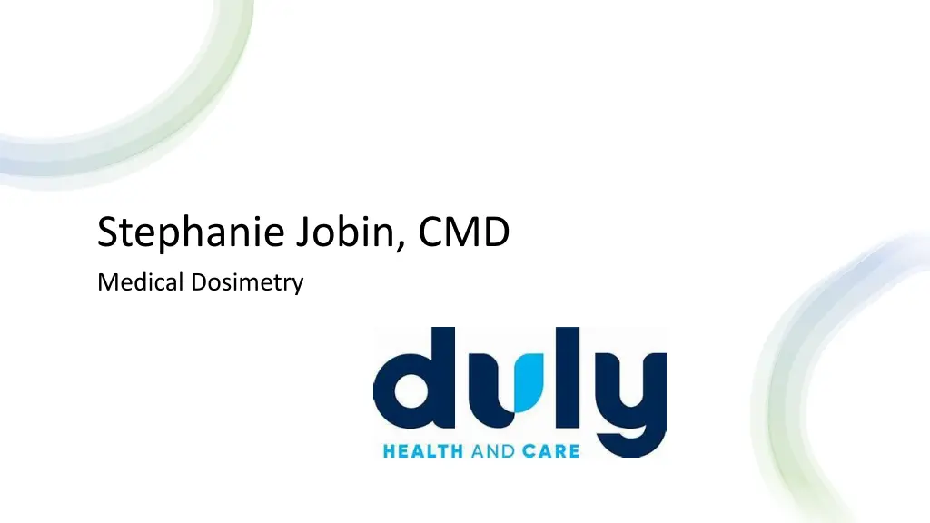 stephanie jobin cmd medical dosimetry