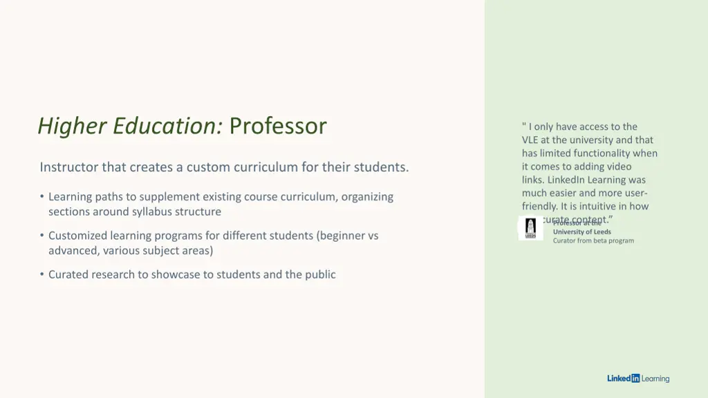 higher education professor
