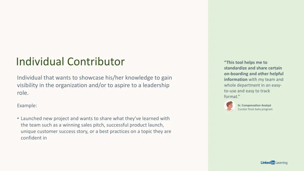 individual contributor