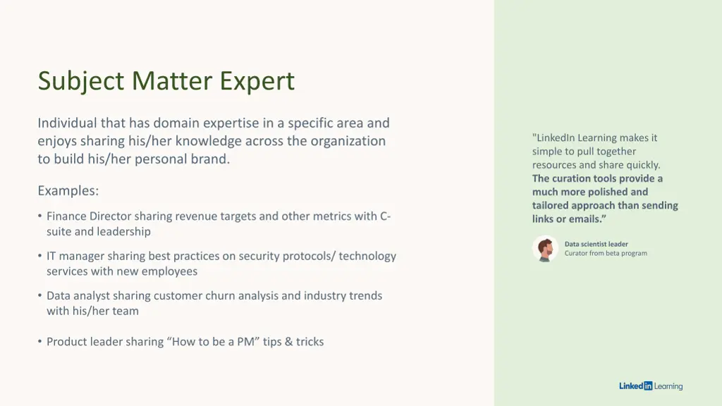 subject matter expert