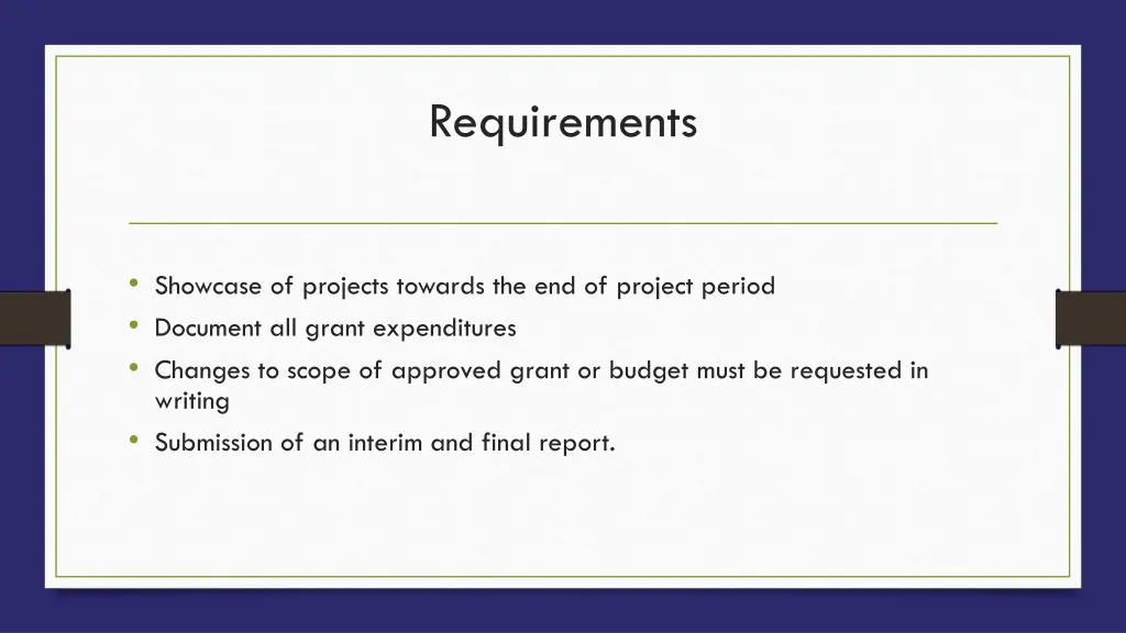 requirements