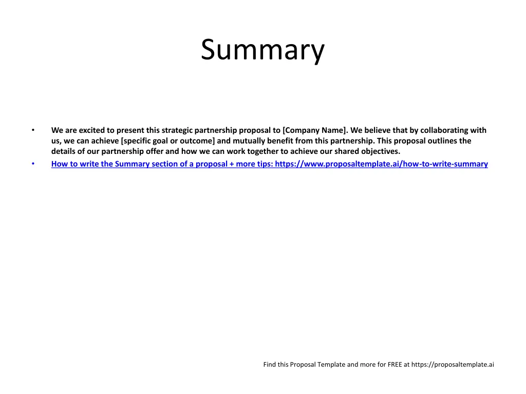 summary