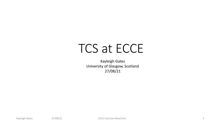 tcs at ecce