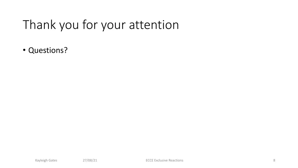 thank you for your attention