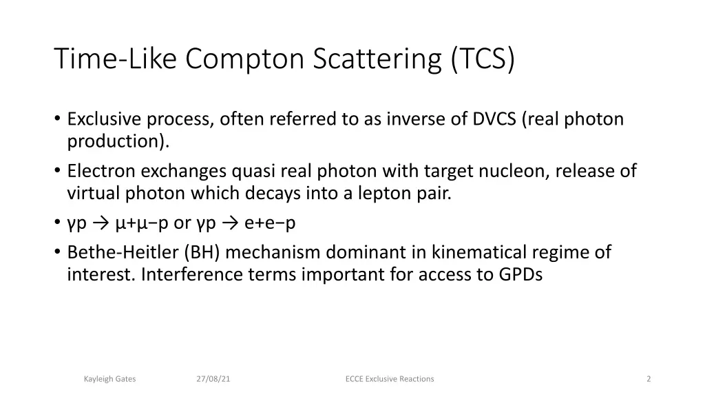 time like compton scattering tcs