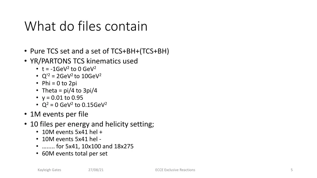 what do files contain