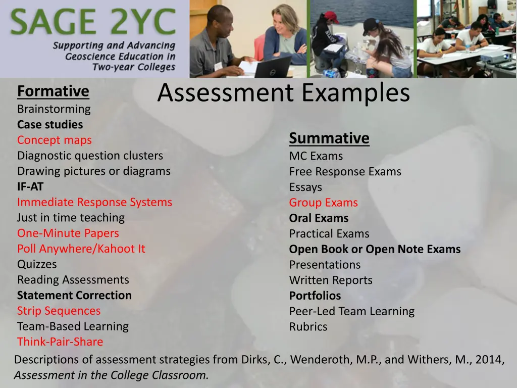 assessment examples