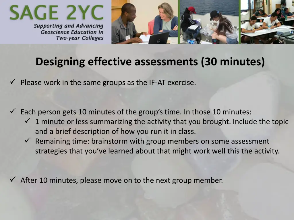 designing effective assessments 30 minutes