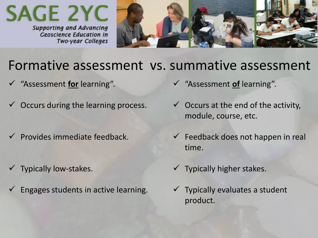formative assessment vs summative assessment
