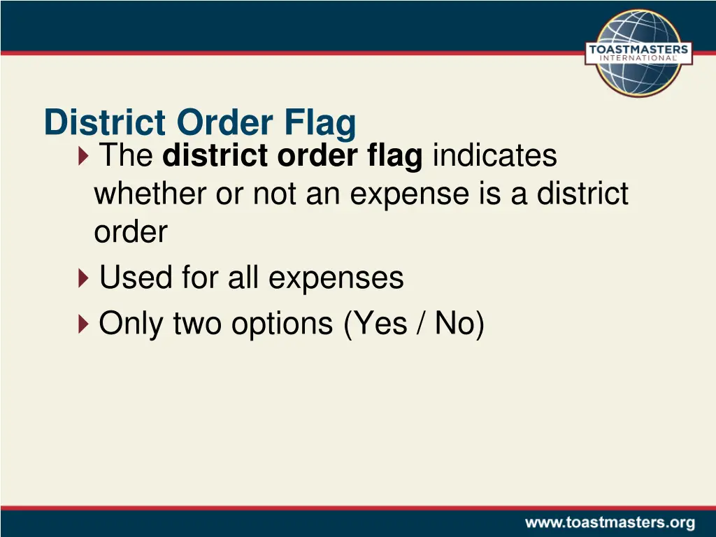 district order flag the district order flag