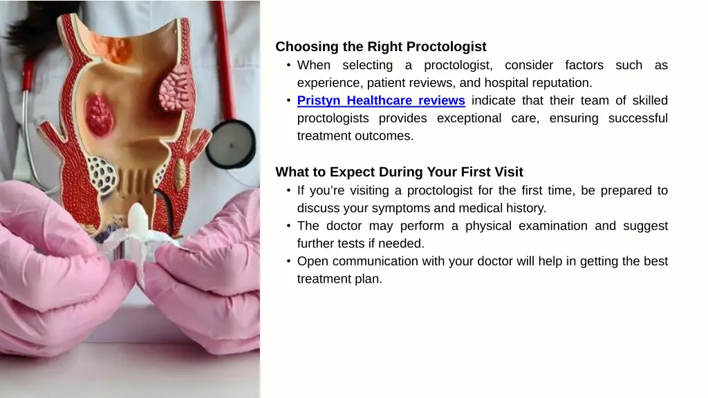 choosing the right proctologist when selecting