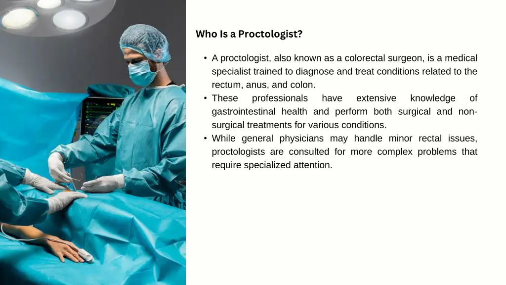 who is a proctologist