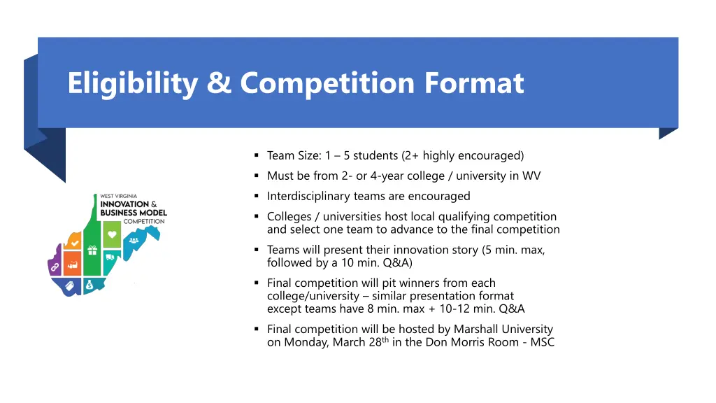 eligibility competition format