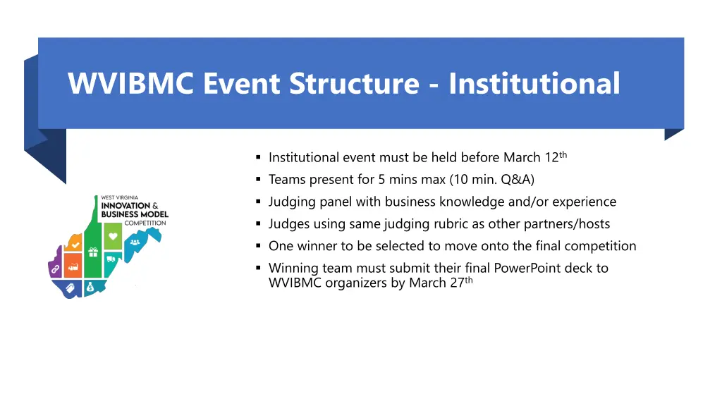 wvibmc event structure institutional
