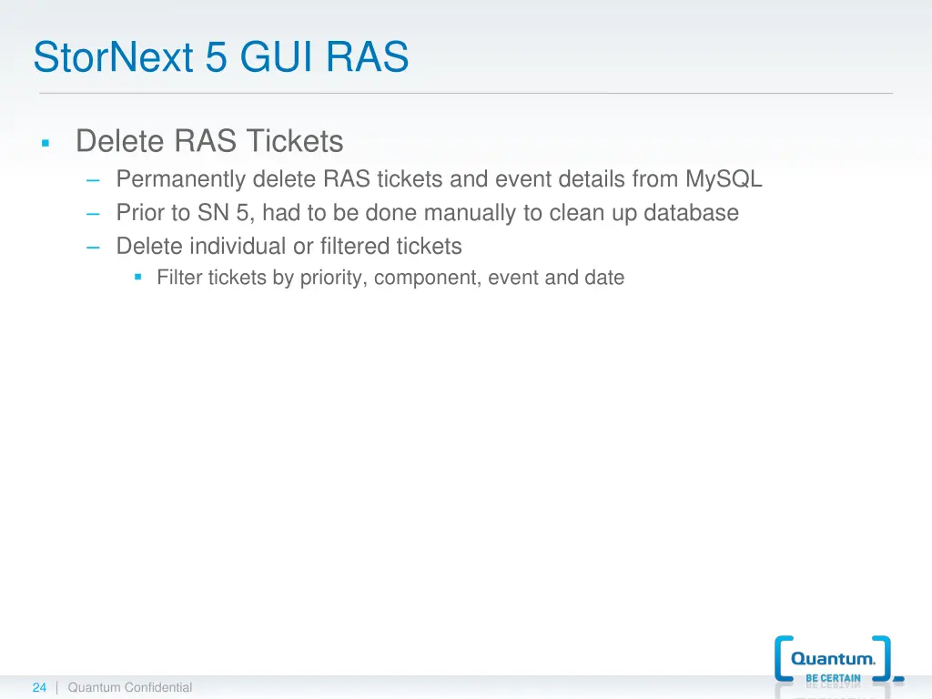 stornext 5 gui ras