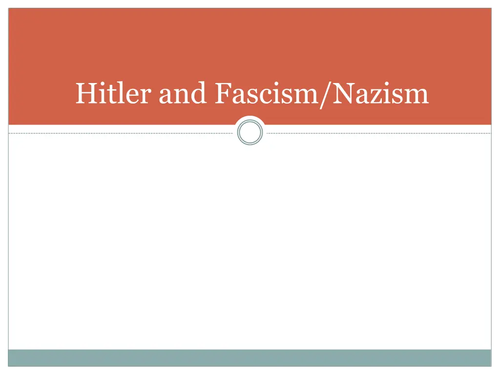 hitler and fascism nazism