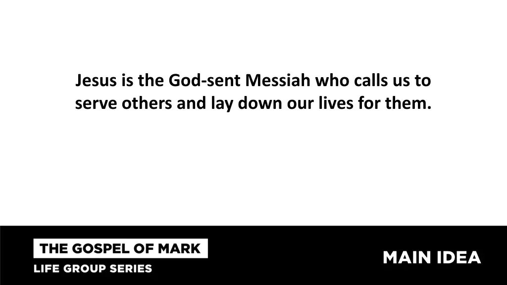 jesus is the god sent messiah who calls