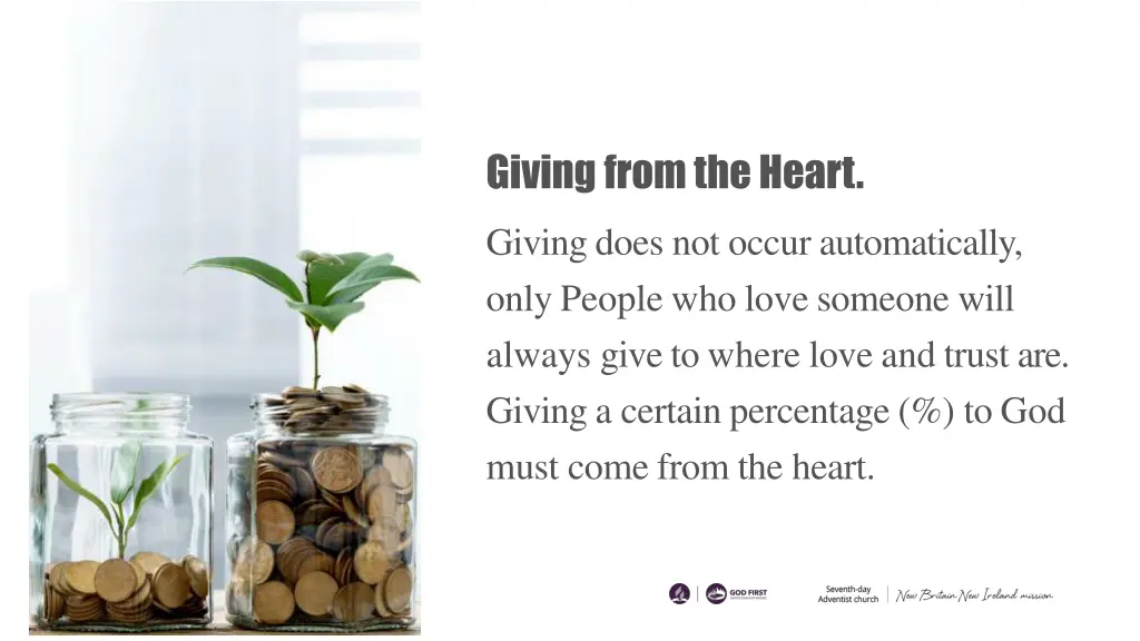 giving from the heart