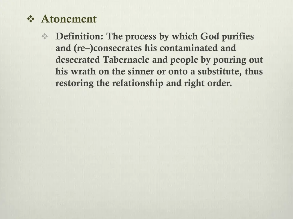 atonement