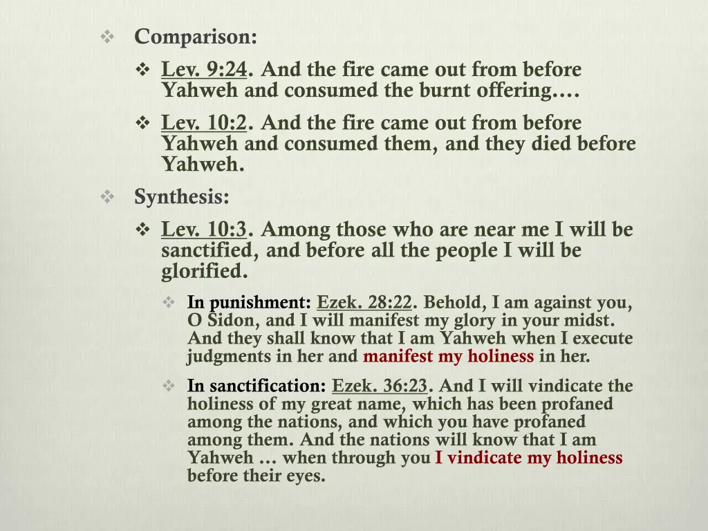 comparison lev 9 24 and the fire came out from