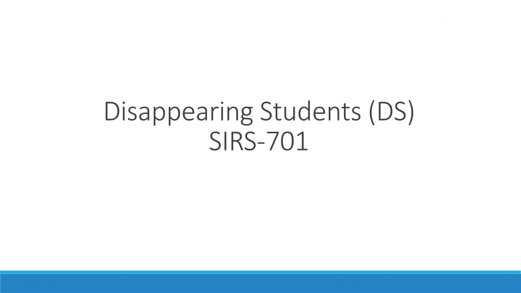 disappearing students ds sirs 701