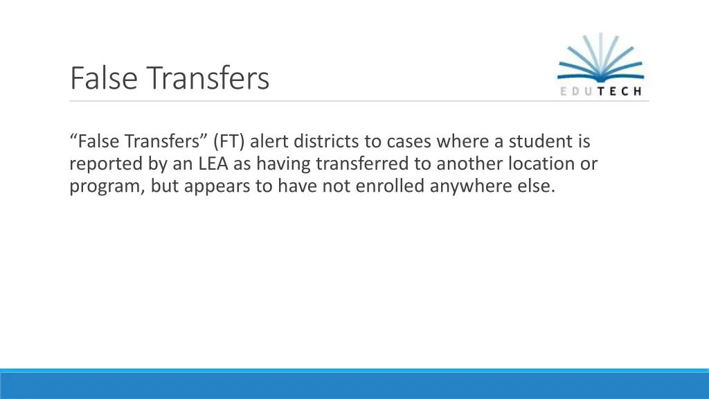 false transfers