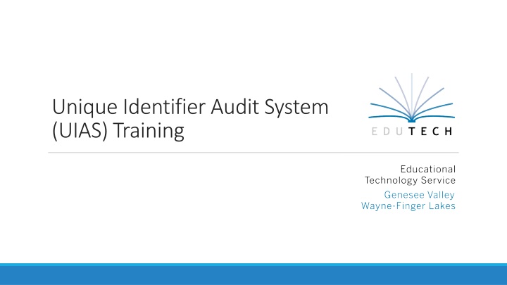unique identifier audit system uias training