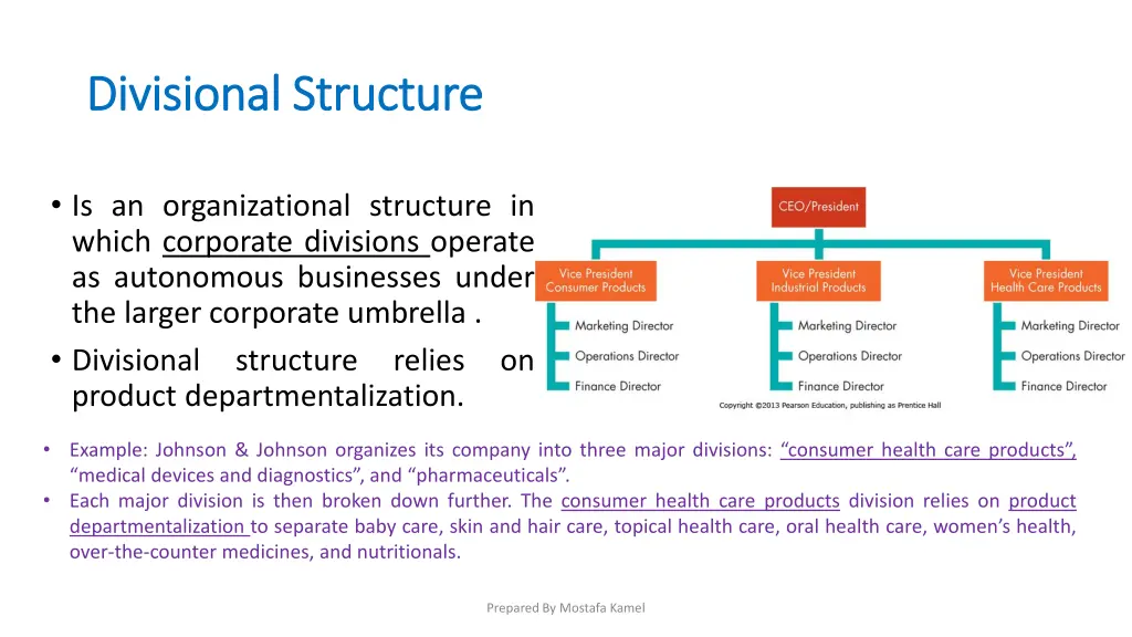 divisional structure divisional structure