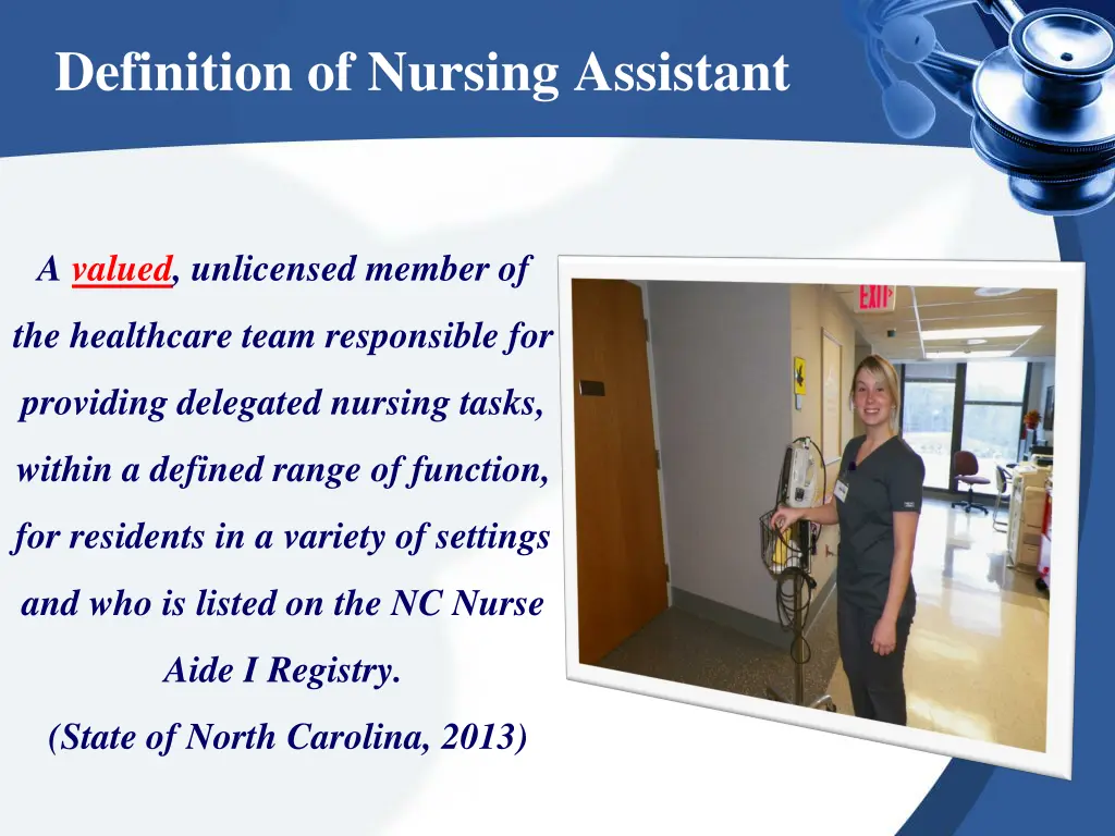 definition of nursing assistant