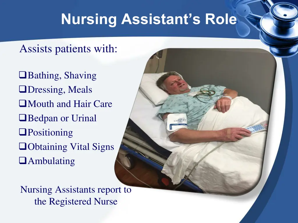 nursing assistant s role