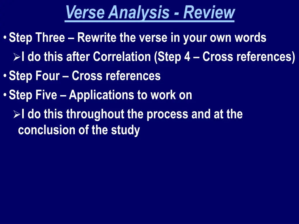 verse analysis review 1