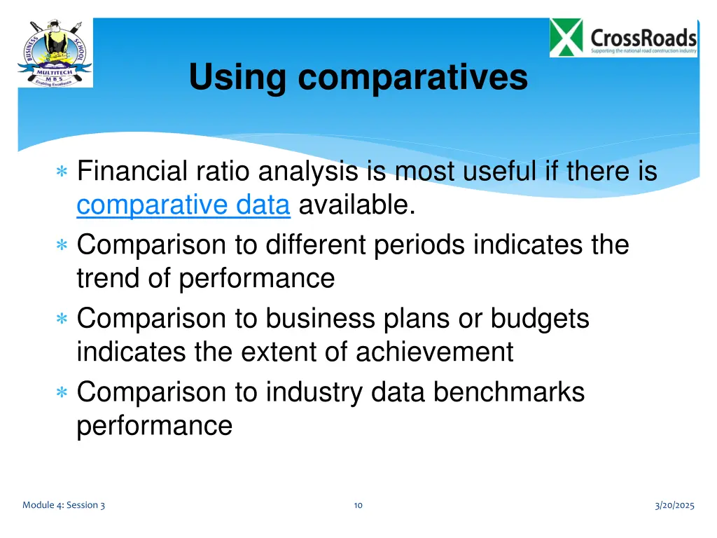 using comparatives