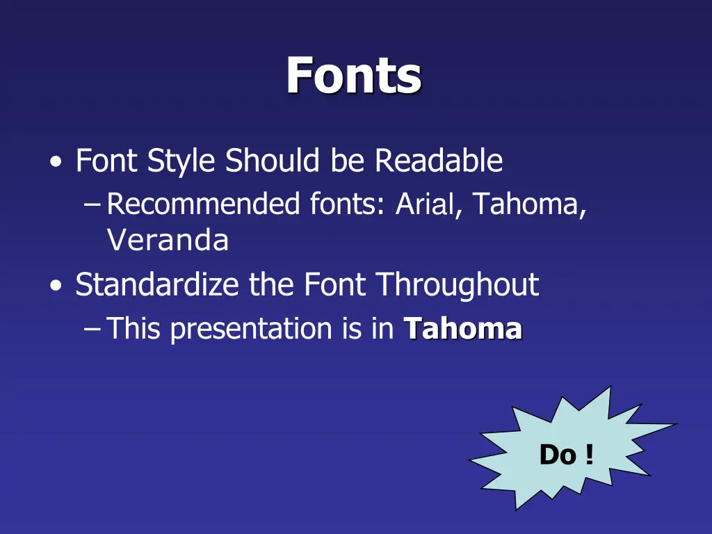 fonts