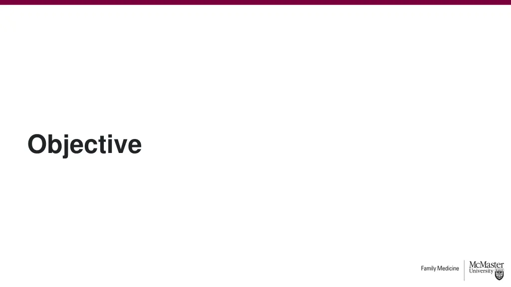 objective
