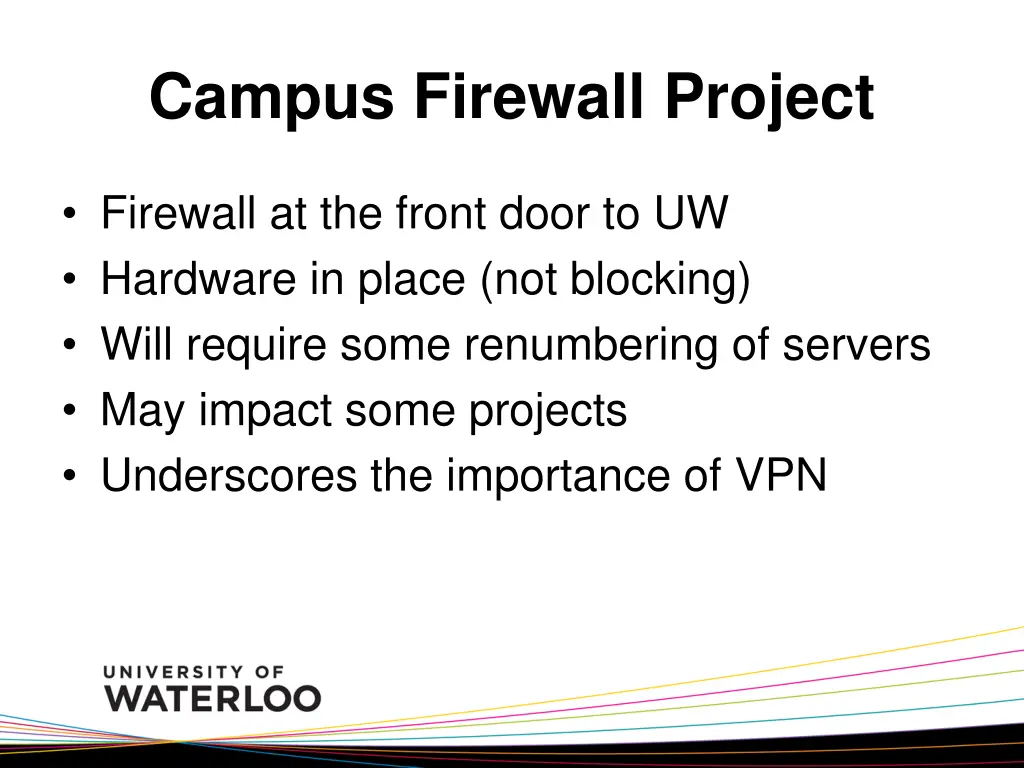 campus firewall project