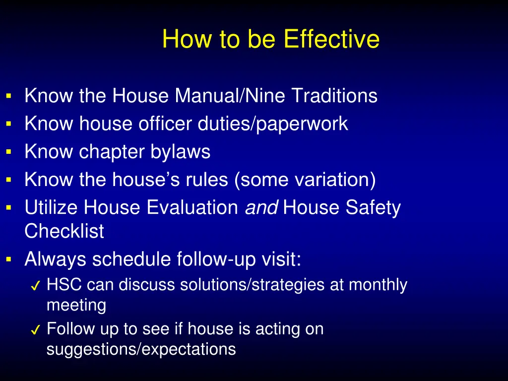 how to be effective 1